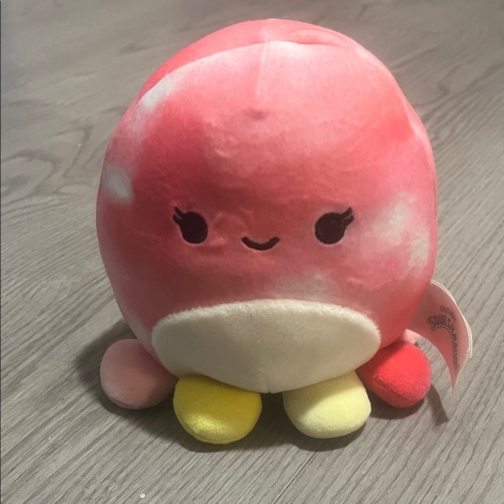 Squishmallows Red and Yellow Octopus Plush - Picture 1 of 3